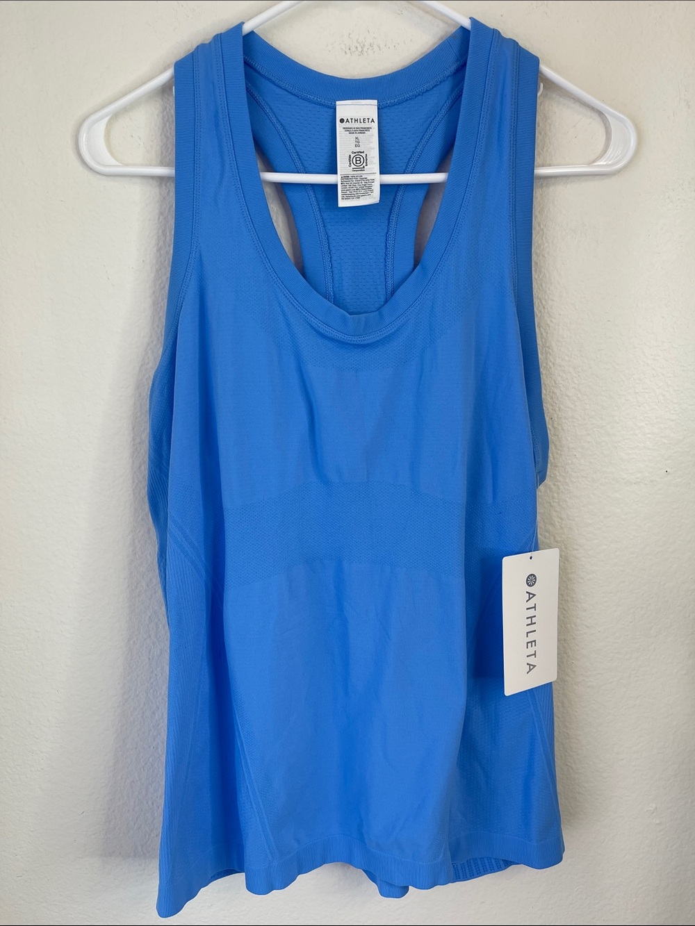 Athleta Bright Blue Racerback Training Tank